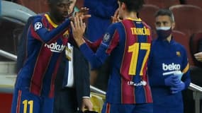 Dembélé et Trincao