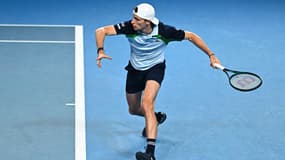 Ugo Humbert à l'Open d'Australie, à Melbourne le 15 janvier 2025