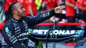 Lewis Hamilton avec Mercedes, à Abou Dabi le 5 décembre 2024