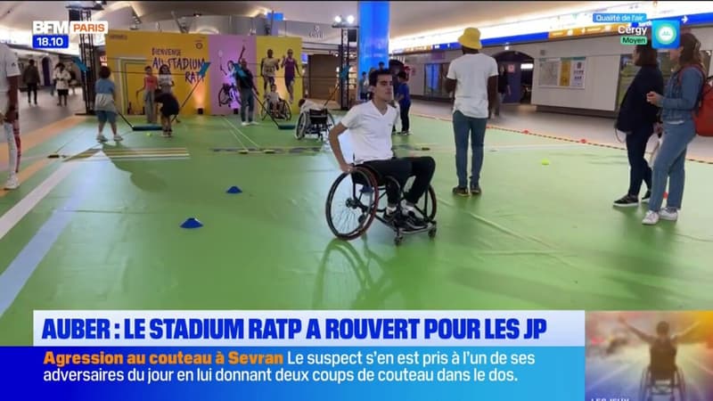 Auber: le stadium RATP a rouvert pour les Jeux paralympiques