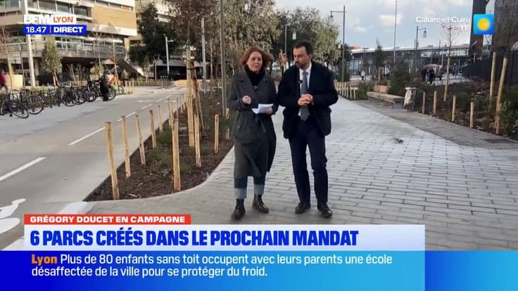 Grégory Doucet (Les Écologistes) en Campagne