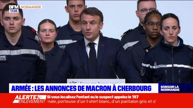 Cherbourg-en-Cotentin: les annonces d'Emmanuel Macron lors de ses vœux aux Armées