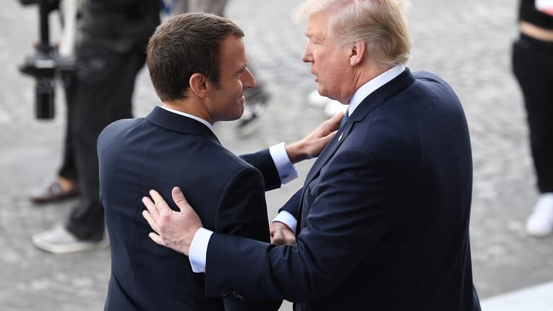 Emmanuel Macron et Donald Trump le 14 juillet 2017