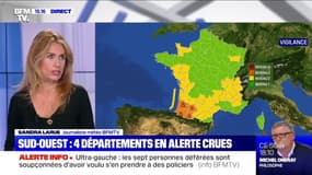 Sud-Ouest: quatre départements placés en alerte crues