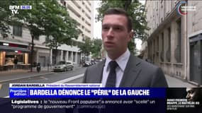 "Nouveau Front populaire": Jordan Bardella dénonce le "péril" de la gauche