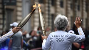 La flamme olympique (illustration).