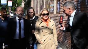Veronica Ojeda, ex-femme de Diego Maradona, au procès des soignants sur la mort de l'ancien footballeur, le 3 avril 2025