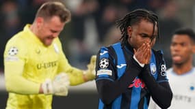 Ademola Lookman après son penalty raté contre Bruges en Ligue des champions, le 18 février 2025.