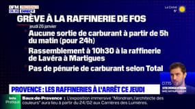 Réformes des retraites: des raffineries à l'arrêt ce jeudi en Provence