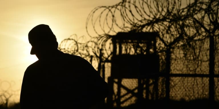 Un soldat américain à Guantanamo Bay, à Cuba.
