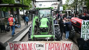 Des agriculteurs le 1er mai à Nantes
