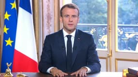 Emmanuel Macron ce dimanche à l'Élysée