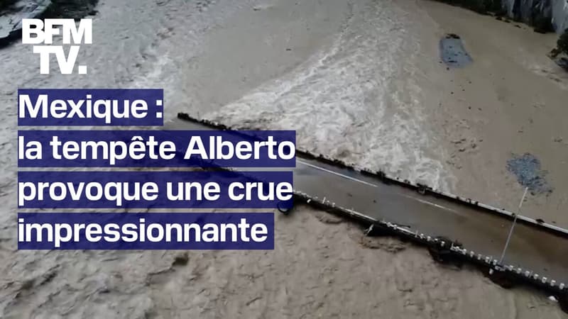 Mexique : la tempête Alberto provoque une crue impressionnante