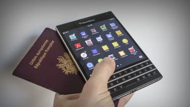 Le Blackberry Passport, dernier-né de la marque, est sorti en septembre et est ainsi nommé parce qu'il a la taille d'un passeport.