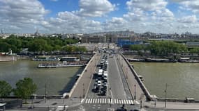 Le pont menant à la place de la Concorde, le 15 mai 2024, à Paris. 