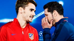 Antoine Griezmann et Diego Simeone