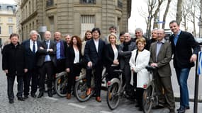 Denis Baupin (3ème en partant de la gauche) aurait bénéficié de la protection de plusieurs cadres du parti. 