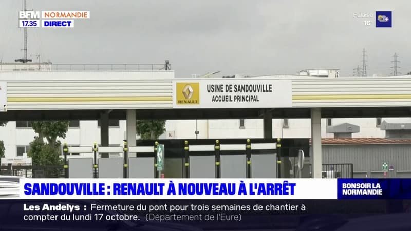 Sandouville: l'usine Renault à nouveau à l'arrêt 