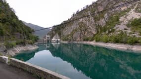 Le barrage de Chaudanne, dans le département des Alpes-de-Haute-Provence.