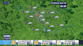 Météo Paris Ile-de-France du dimanche 11 décembre 2016: Temps sec mais couvert avec une température fraîche dans l'après-midi