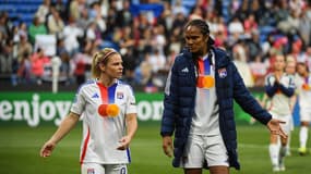 Wendie Renard et Eugénie Le Sommer le 27 avril 2025