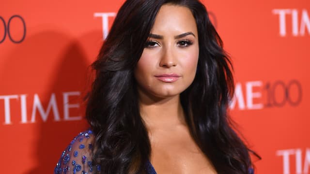 Demi Lovato le 25 avril 2017 à New York