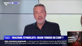 ÉDITO - Entre Emmanuel Macron et les syndicats, "il faudra plus qu'un simple échange pour obtenir une vraie réconciliation"