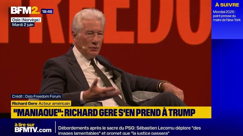 Richard Gere s'en prend à Donald Trump, qu'il qualifie de "maniaque" qui détruit "tout ce qu'il y a de bon"