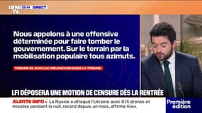LFI déposera une motion de censure dès la rentrée