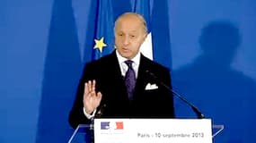 Le ministre des Affaires étrangères Laurent Fabius ce mardi.