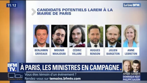 Les possibles candidats de la majorité à la mairie de Paris Les possibles candidats de la majorité à la mairie de Paris