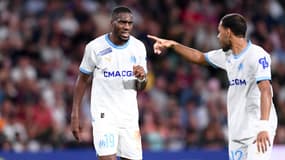 Metz-OM : Geoffrey Kondogbia aux côtés de Renan Lodi le 18 août 2023