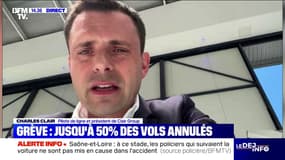 Contrôleurs aériens: "il va falloir que toute la chaîne se réorganise" après la grève, explique Charles Clair, pilote de ligne