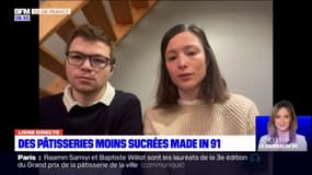 Ligne directe: Eugénie et Maxime réalisent des pâtisseries moins sucrées dans l'Essonne