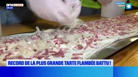 Téléthon: le record de la plus grande tarte flambée battu à Dorlisheim