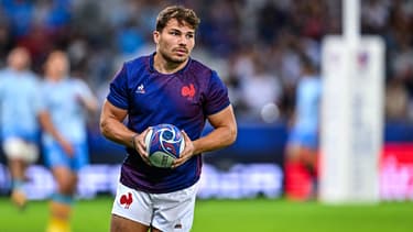 Antoine Dupont avant le match d'ouverture de la Coupe du monde France-Nouvelle-Zélande (27-13), le 8 septembre 2023