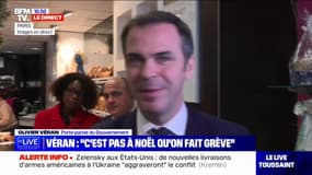 Grève SNCF: "C'est pas le week-end de Noël où on choisit de faire grève", fustige Olivier Véran