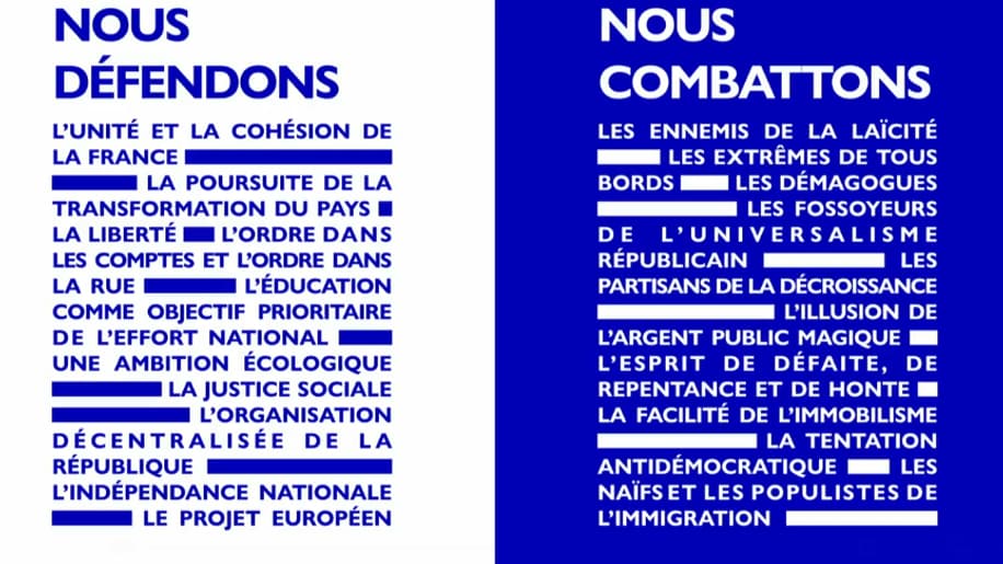 Résumé de la chartre diffusée samedi 9 octobre 2021 lors de la présentation du nouveau parti d'Edouard Philippe