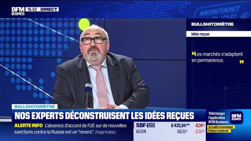 Bullshitomètre : « Les marchés s’adaptent en permanence » - FAUX répond Emmanuel Lechypre - 23/02