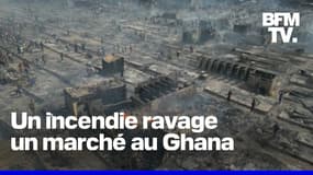 Un énorme incendie ravage le principal marché aux fripes du Ghana
