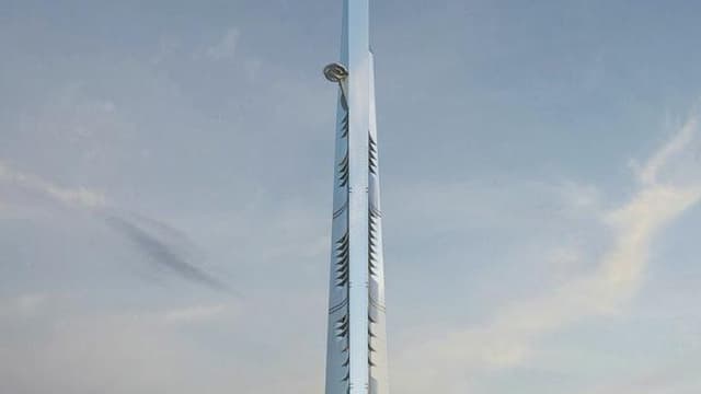 La tour Kingdom Tower, e,n Arabie Saoudite