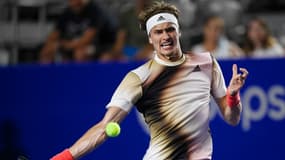 Alexander Zverev lors de son premier match à Acapulco en 2022