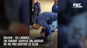 Bolivie : En larmes, un enfant supplie un joueur de ne pas quitter le club