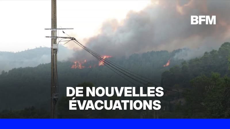 Incendie dans le Var: le feu reprend entre Correns et Montfort-sur-Argens