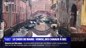 À Venise, des canaux à sec se transforment en ruelles boueuses 