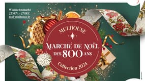 Le marché de Noël de Mulhouse fête ses 800 ans du 22 novembre au 27 décembre 2024.