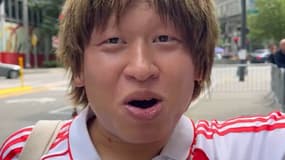 Akito Watanabe, un fervent supporter japonais de River Plate, en juin 2025.
