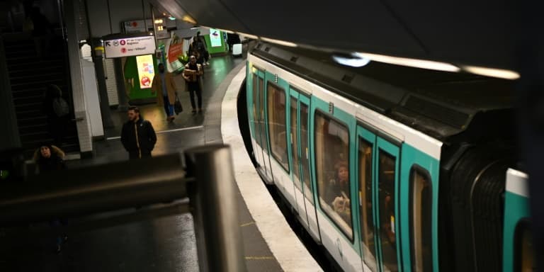 Le métro parisien (illustration).