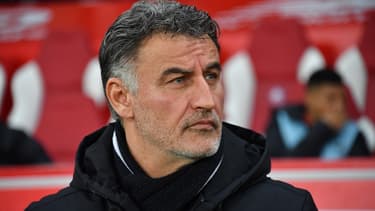 L'entraîneur du LOSC Lille Christophe Galtier