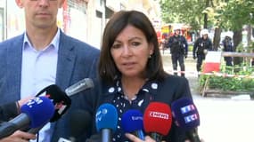 Anne Hidalgo a apporté son soutien aux familles des victimes de l'incendie de ce samedi matin 